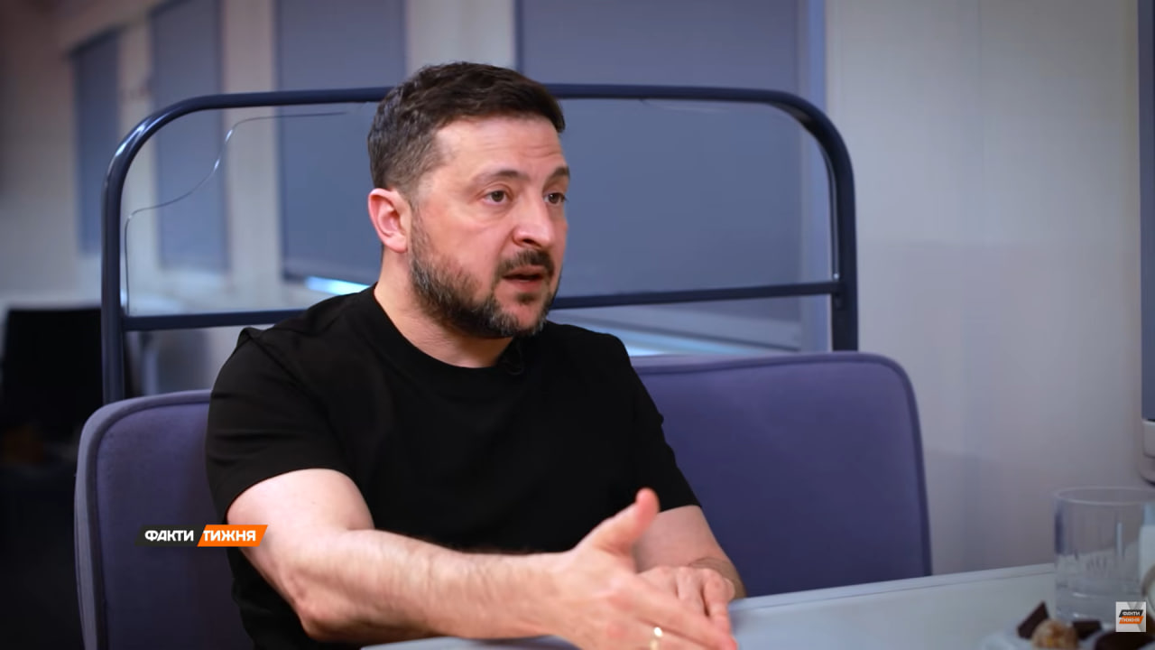 Volodymyr Zelenskyy in an interview on April 19